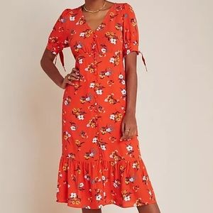 NWT Maeve Anthropologie Eudora Midi Dress